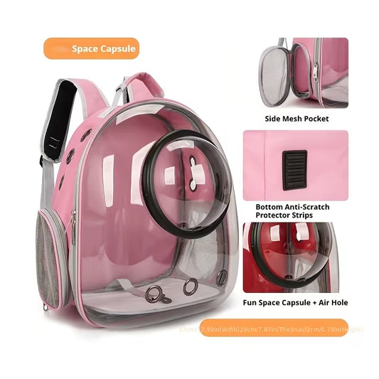 Pet Backpack Transparent Space Capsule Panoramic Carrier