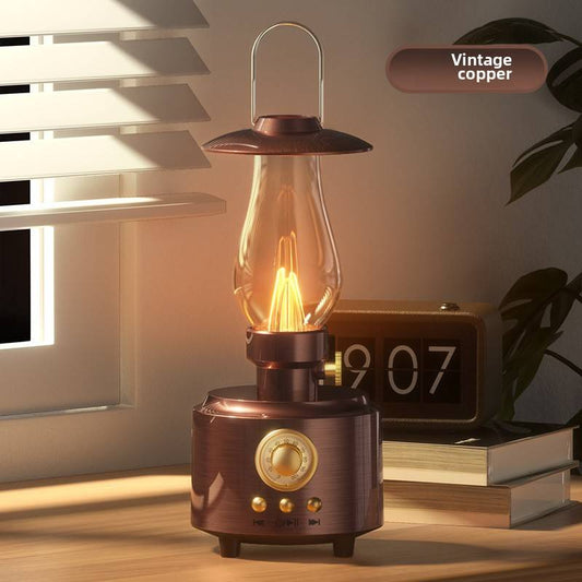 Kerosene Lamp Bluetooth Speaker Desktop Retro Outdoor Portable Camping