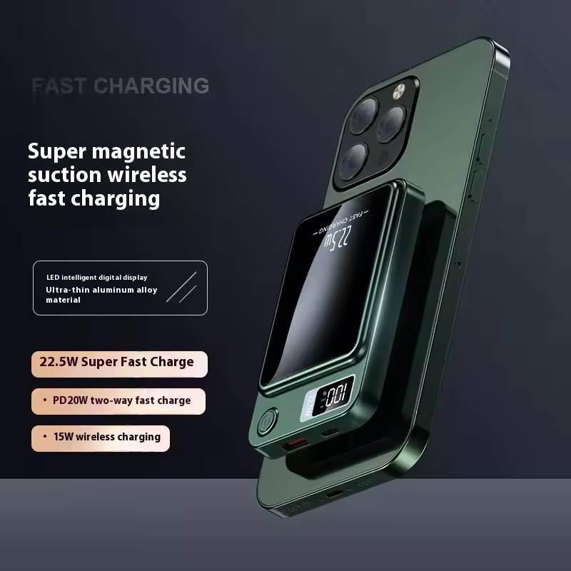 Magsafe Magnetic Wireless Power Bank 10000mAh Ultra-Thin Fast Charging