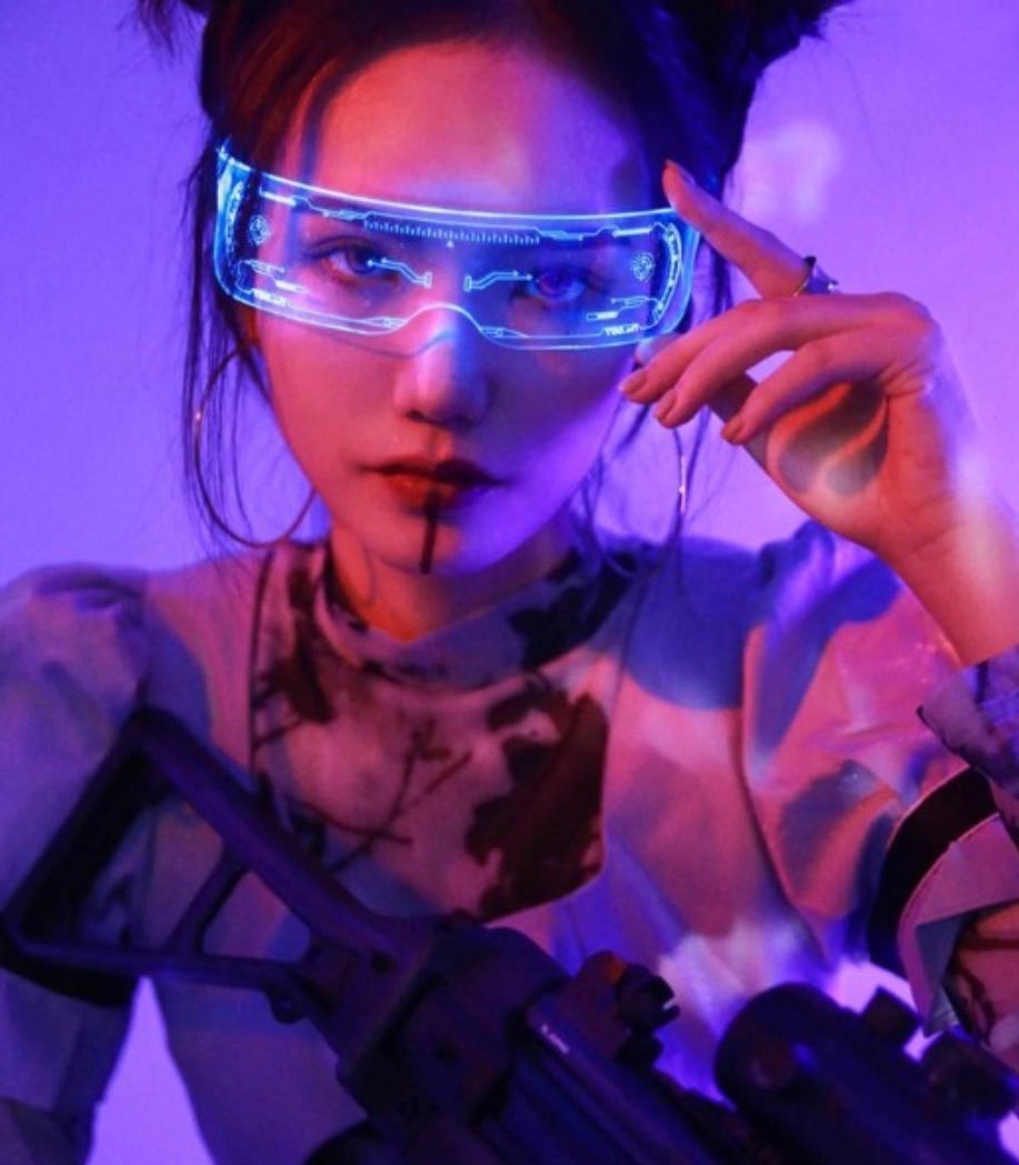 LED Glasses Party Bar Music Festival Sci-Fi