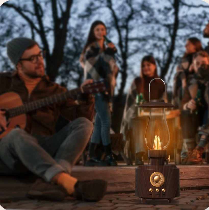 Kerosene Lamp Bluetooth Speaker Desktop Retro Outdoor Portable Camping