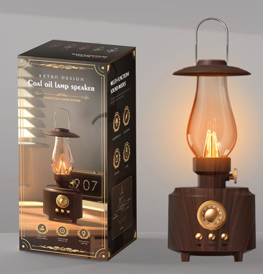 Kerosene Lamp Bluetooth Speaker Desktop Retro Outdoor Portable Camping