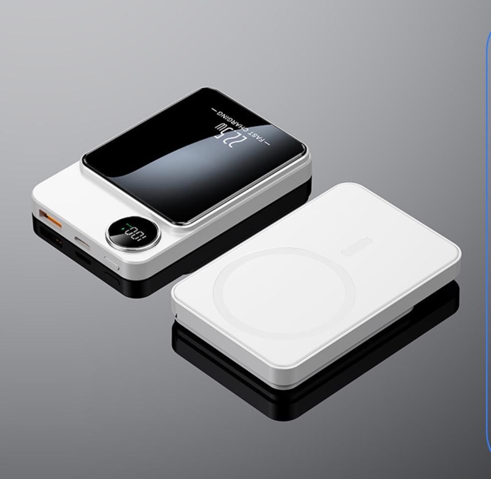 Magsafe Magnetic Wireless Power Bank 10000mAh Ultra-Thin Fast Charging